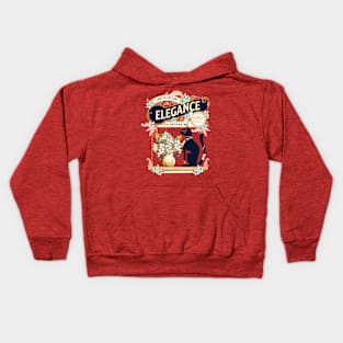 Elegance is Attitude, Cat Lover Kids Hoodie